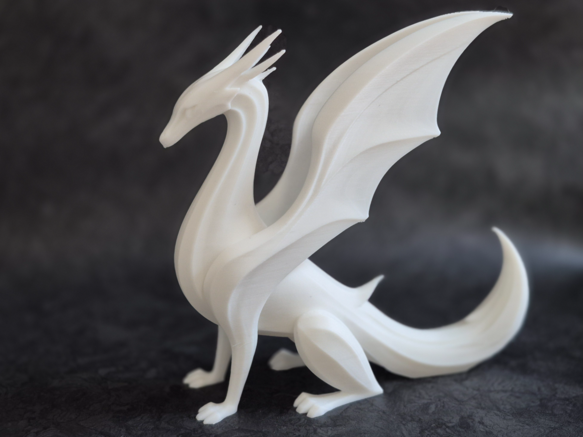 Stilvoller Drache – Dekoratives 3D-Modell