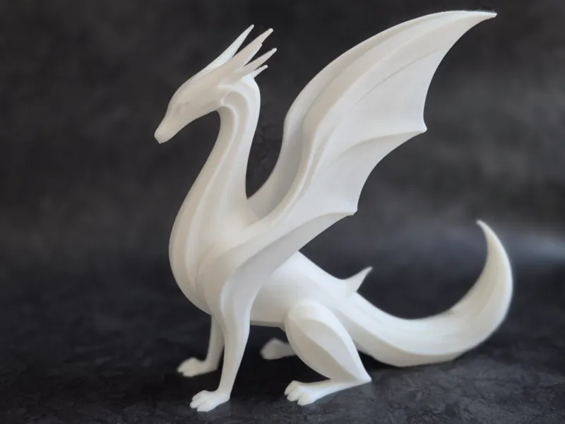 Stilvoller Drache – Dekoratives 3D-Modell