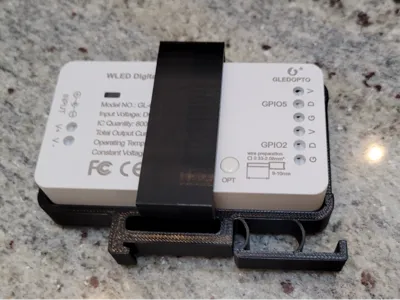 DIN rail mounting for GLEDOPTP WLED controller