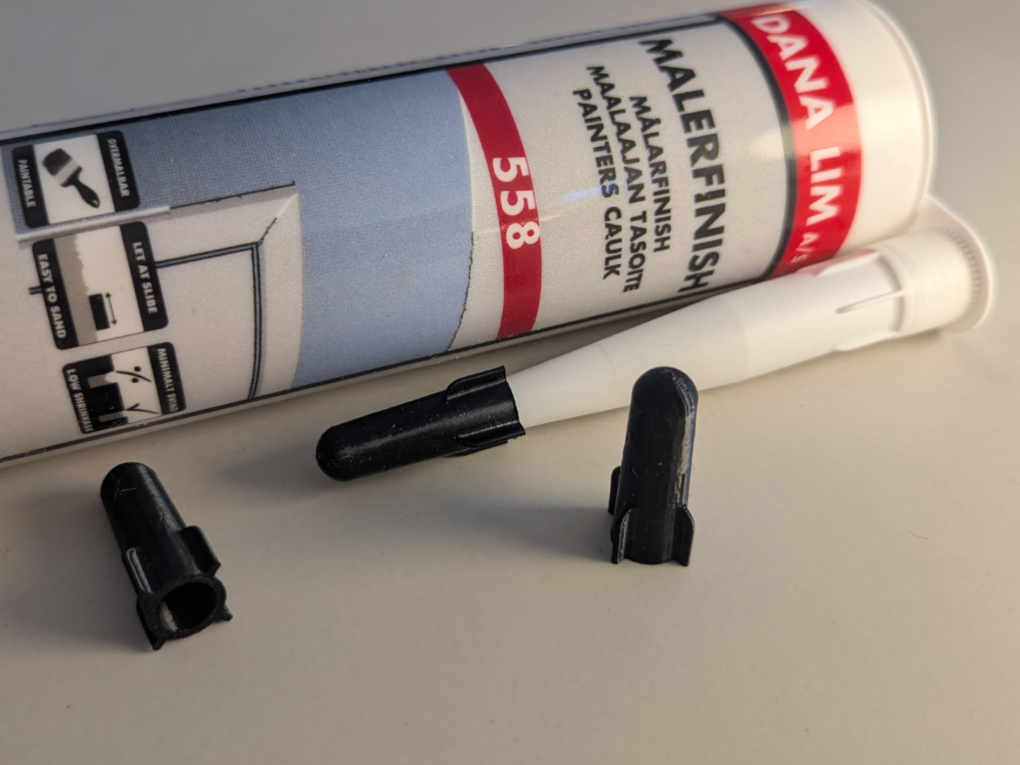 Sealant / Caulk Tube Cap – Reusable Cartridge Seal