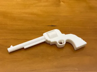 Revolver with working wheel
