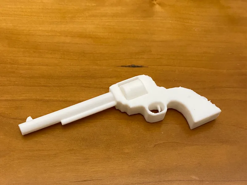 Revolver with working wheel