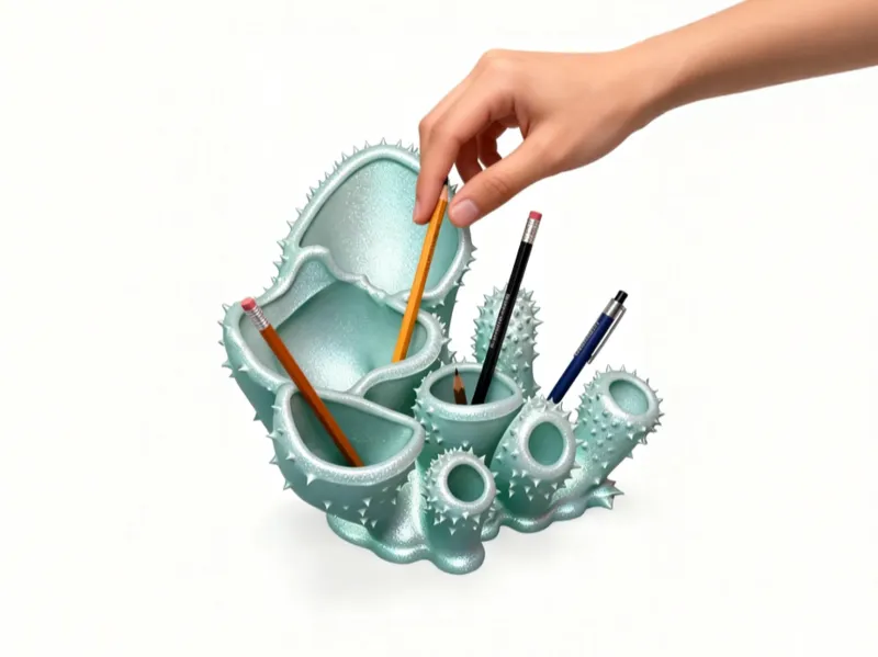 松石绿珊瑚笔筒Jade-green coral pen holder