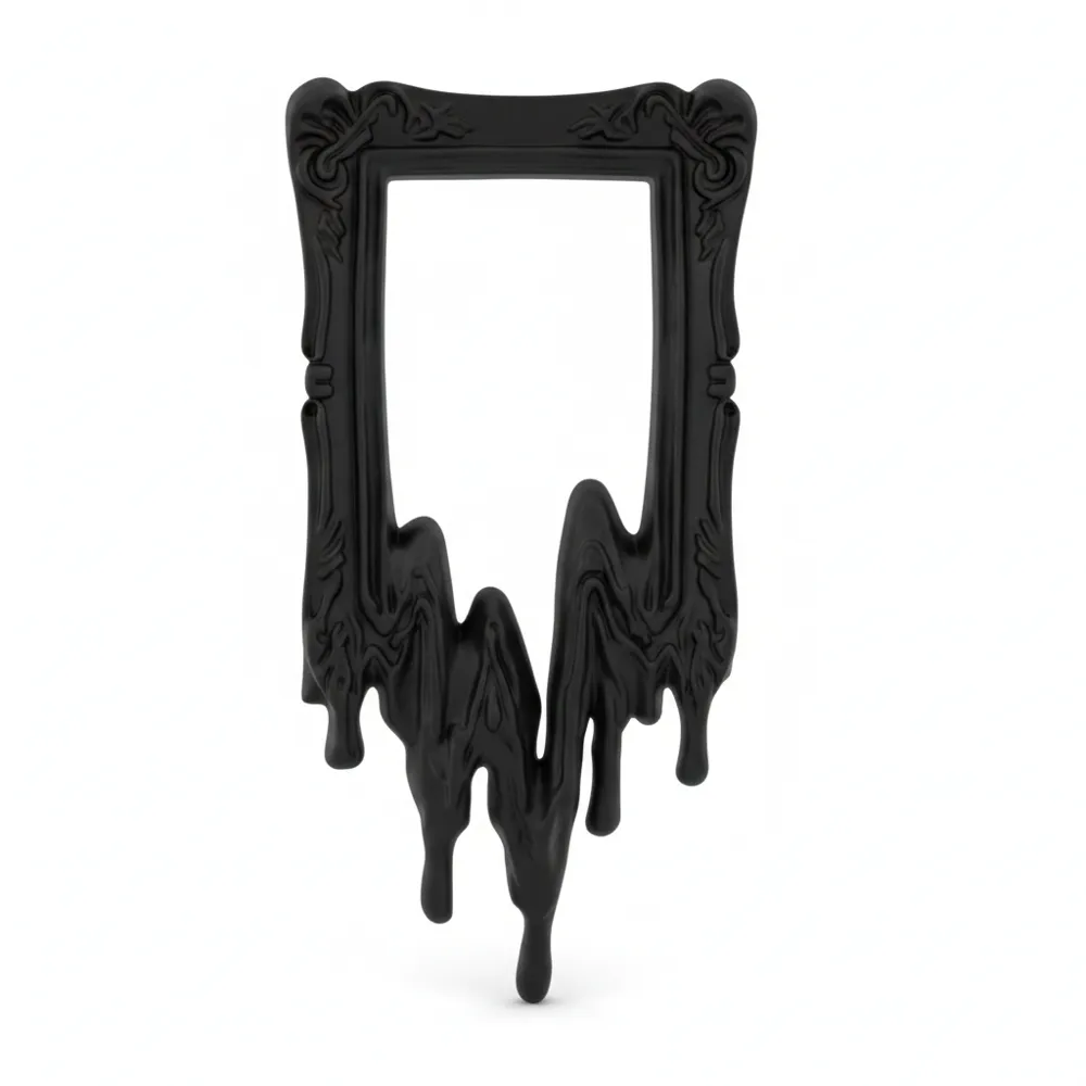 Gothic Dripping Frame Wall Decor Dark Baroque - MakerWorld 3D Model | 3Drop