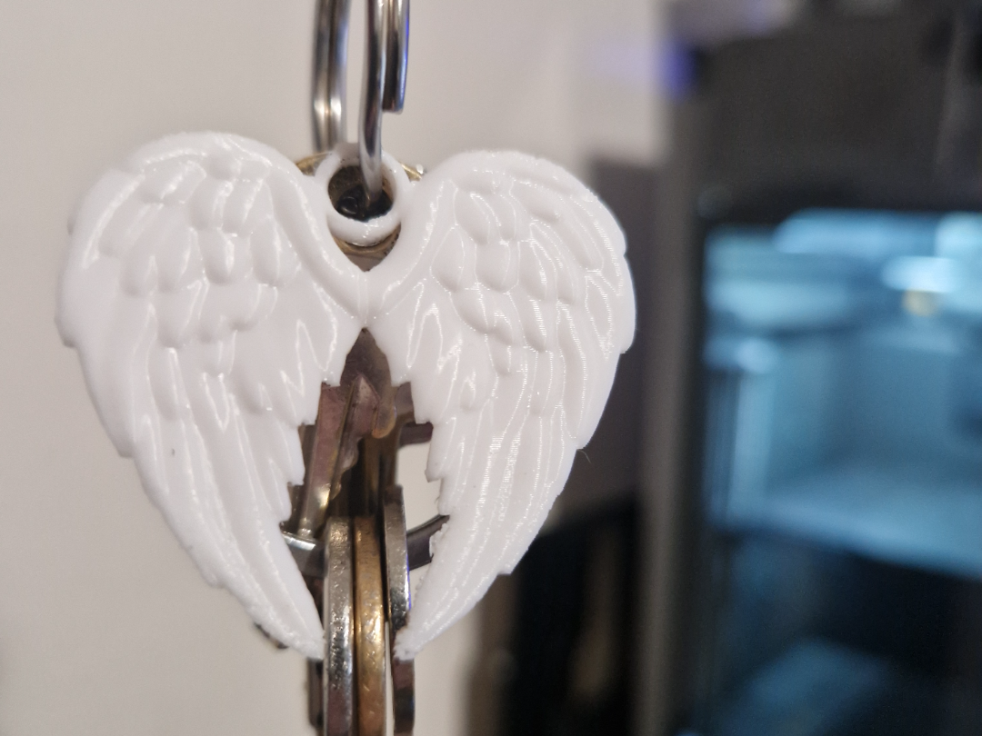 angel wings / key chain or Christmas tree ornament