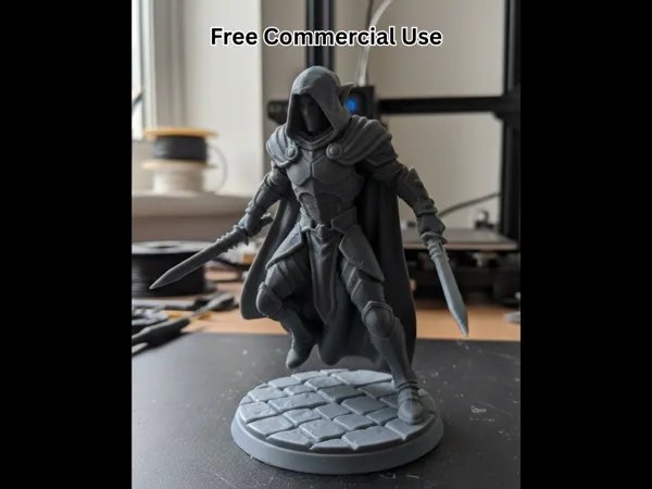 Figurine assassin elfe noir