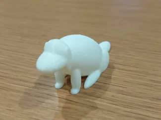 Low Detail Dog Ornament