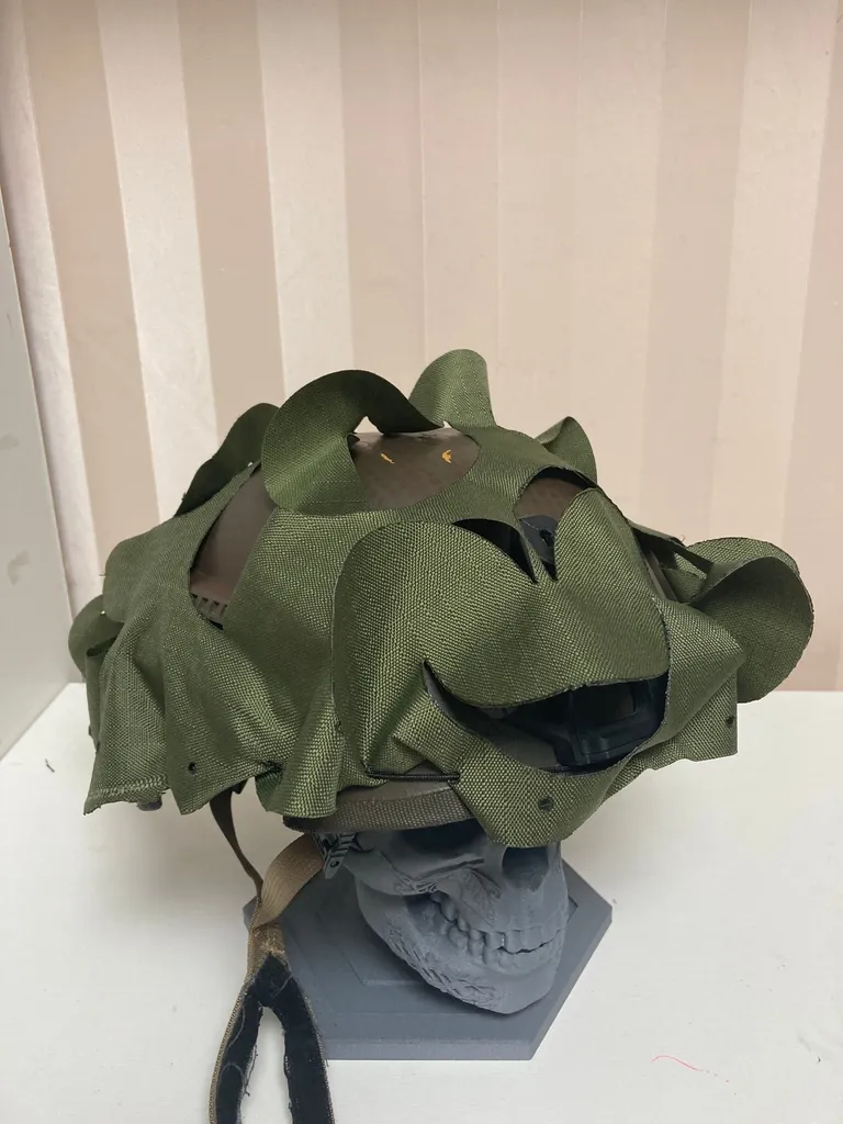 Helmet cover laset cutting template