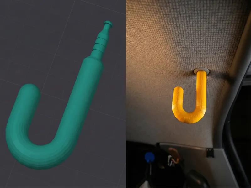 Universal Van Ceiling Hook - Trim Clip Replacement