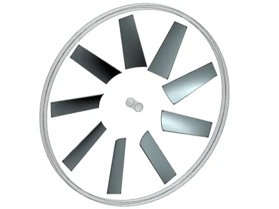 Bike wheel wind mill