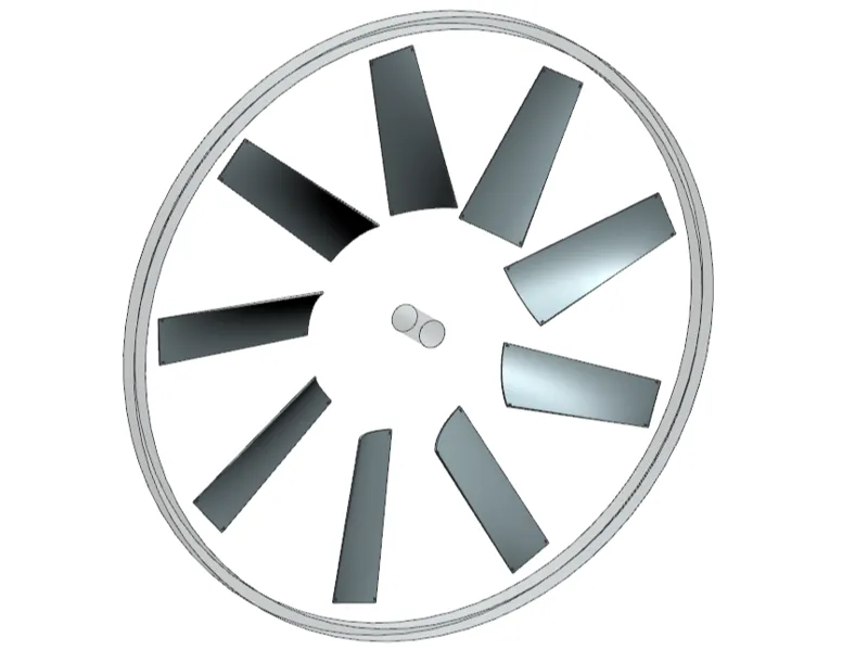 Bike wheel wind mill