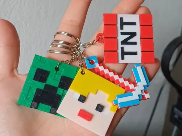 Llavero minecraft / minecraft keychain pack