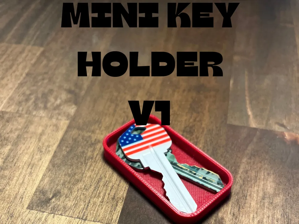 Mini Key Holder! v1.0 - Free 3D Print Model - MakerWorld
