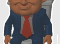 HILARIOUS TRUMP ON THE TOILET
