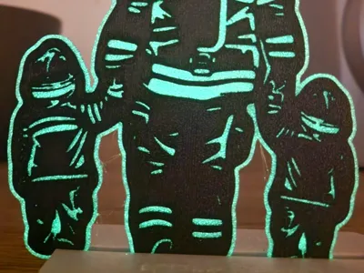 fireman and 2 children