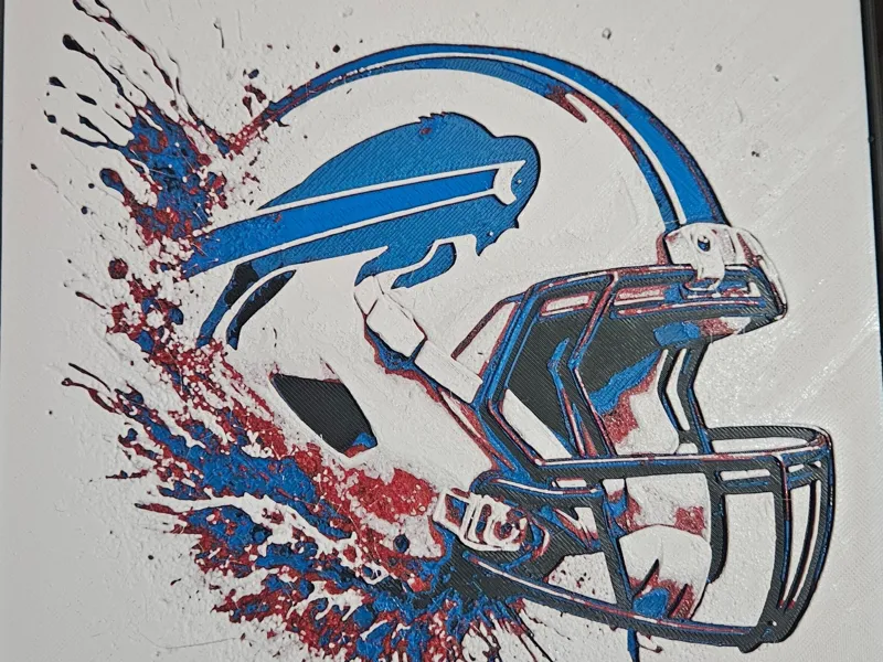 Bills Helmet with Color Splash
