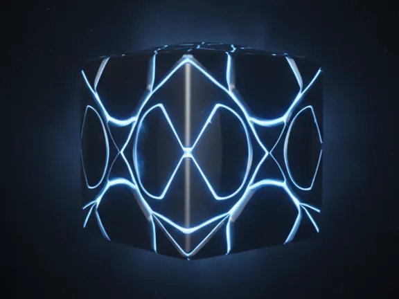 cubo futuristico retroilluminato 