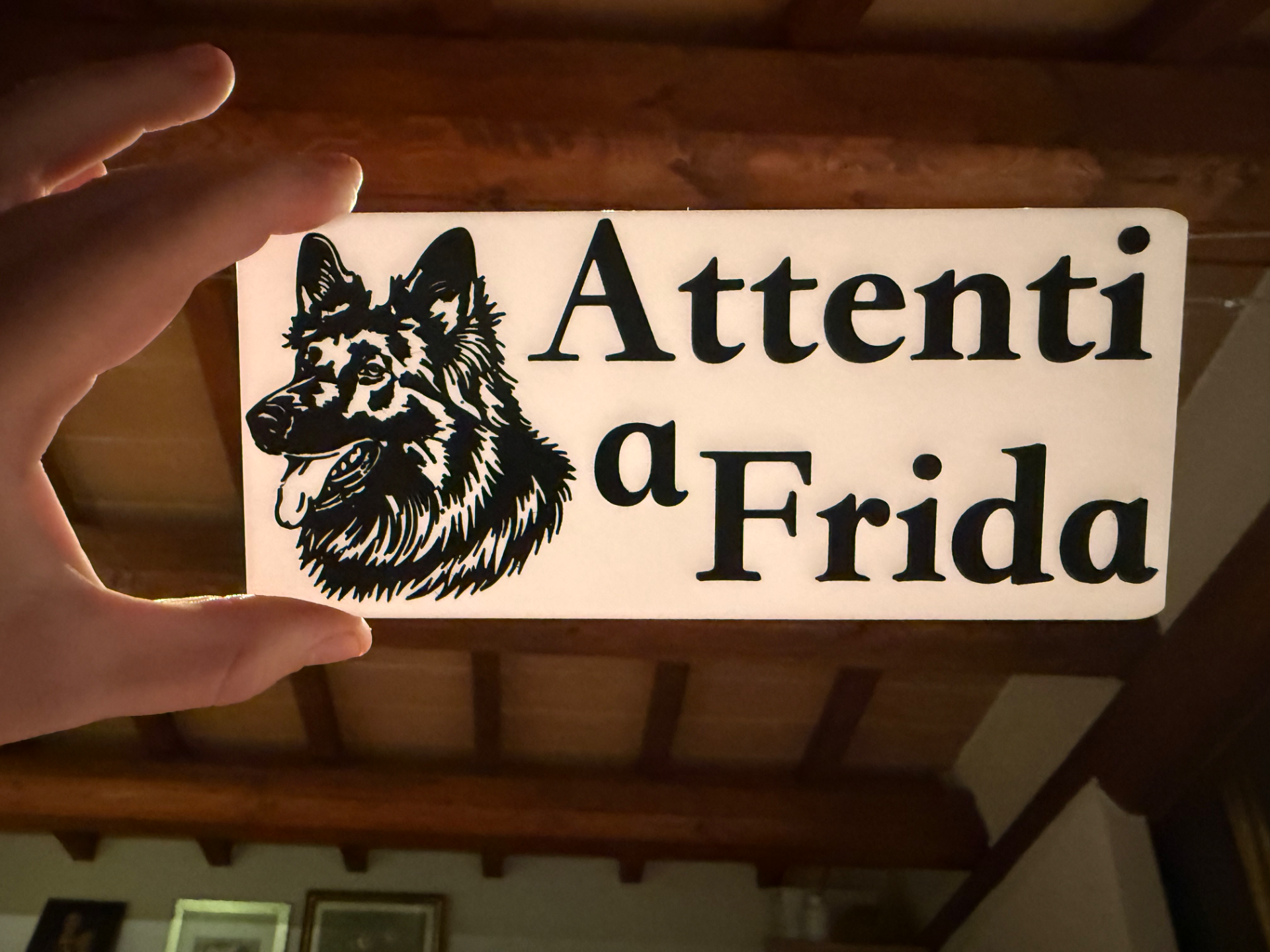 Targhetta Amici a 4 zampe personalizzabile