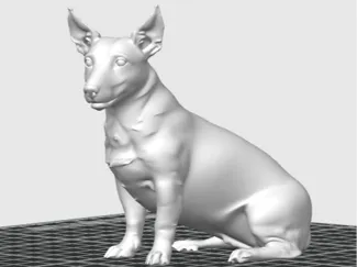 Jack russel with standing ears