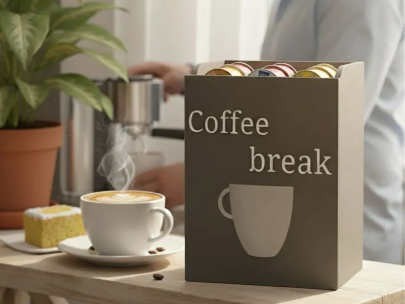 Coffee Break Box – Sugar & Capsule Organizer