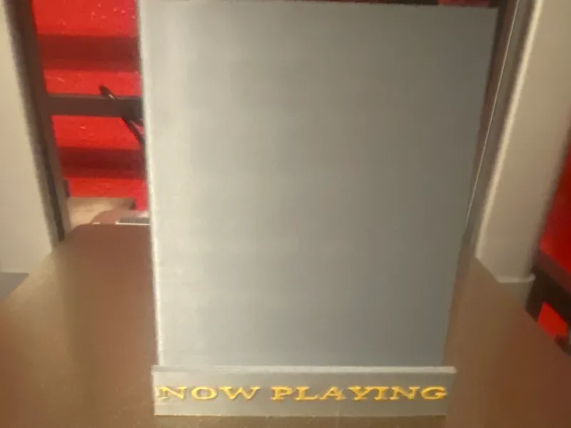 vinyl record now playing stand