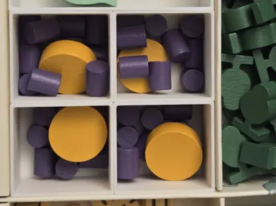 Evergreen insert clips and player bins