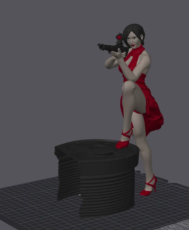 Resident Evil Ada Wong (Colored) - Free 3D Print Model - MakerWorld