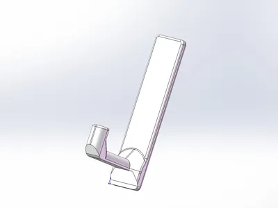 Hook for 3M Command Large Hook Adhesive Strips