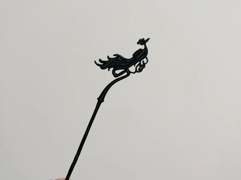 凤凰发簪 可挂流苏 玩具发簪 可缩小后给三分bjd带