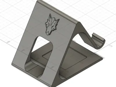PhoneHolder with wolf amblem