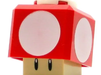 Plastic Brick Super Mario Mushroom