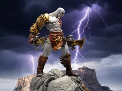 kratos VS zeus 