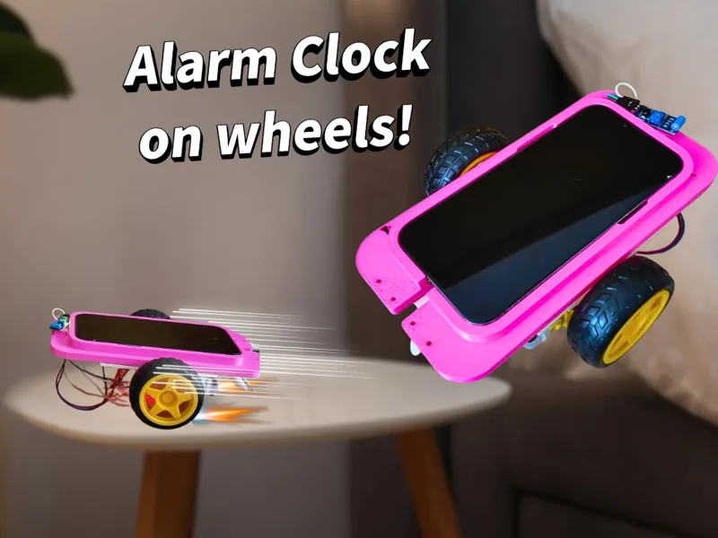 Alarm Clock on wheels!