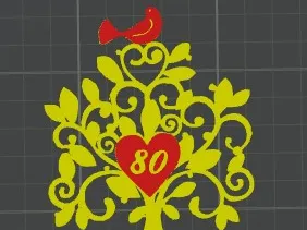 souvenir 80 árbol 