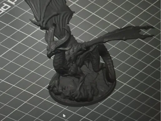 dragão negro adulto