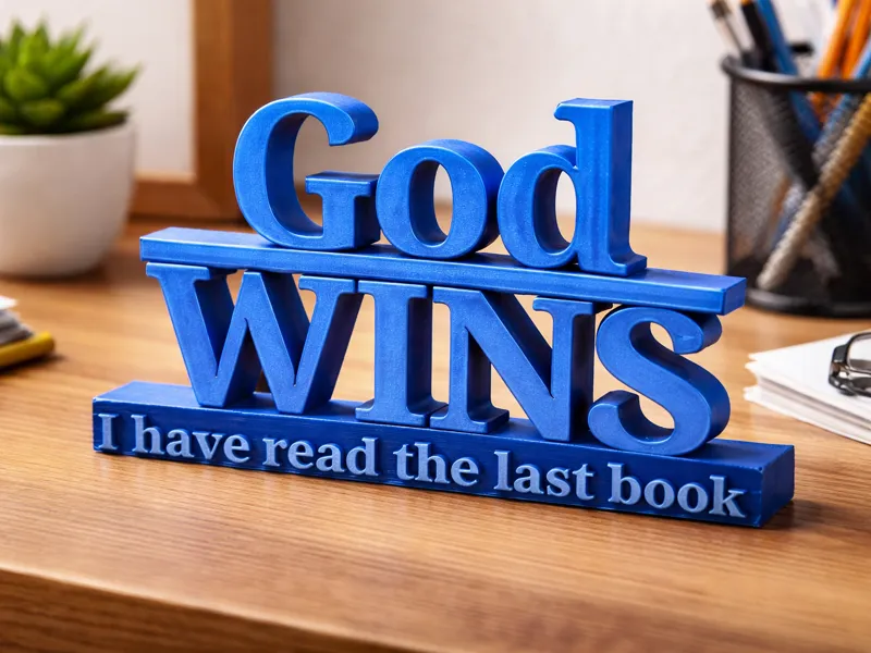 God Wins sign