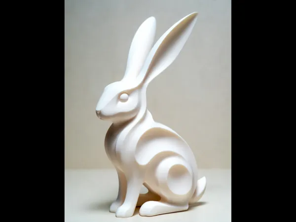 Statuette lapin design épuré