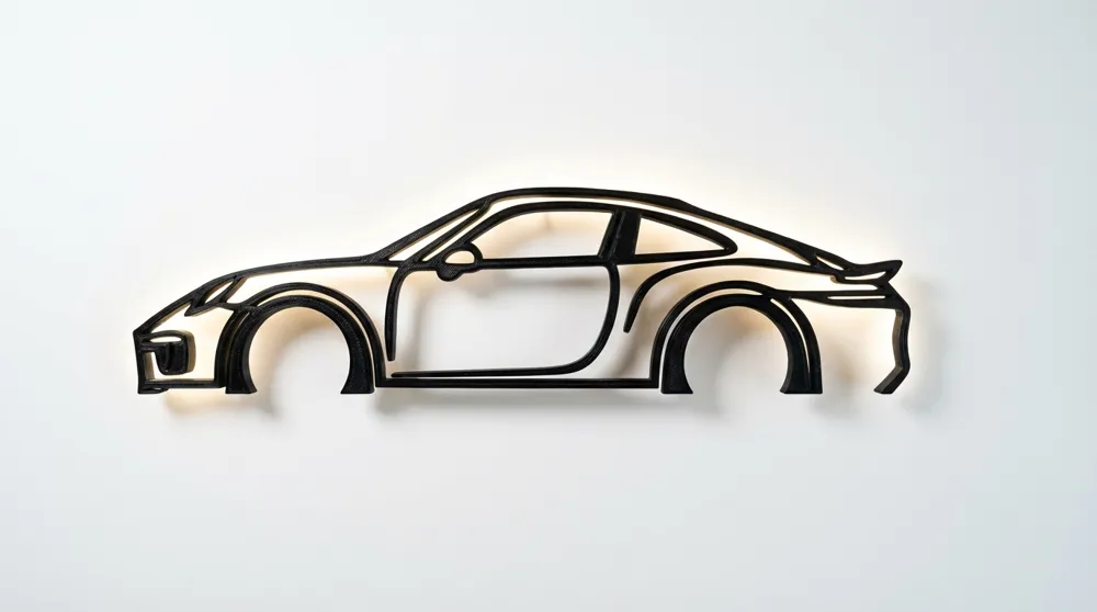 Porsche 911 Wall Art - Free 3D Print Model - MakerWorld