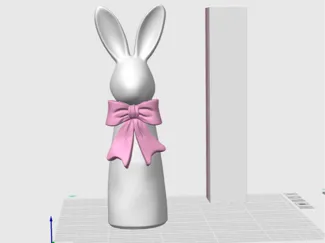 Tall Standing Bunny with Bow