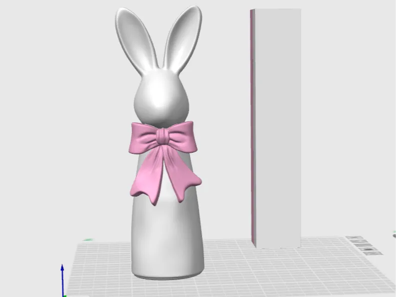 Tall Standing Bunny with Bow