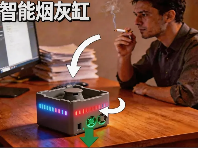 智能烟灰缸 smart ashtray