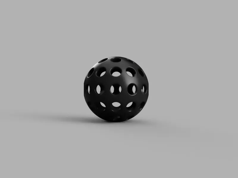 Airless ball ping-pong size