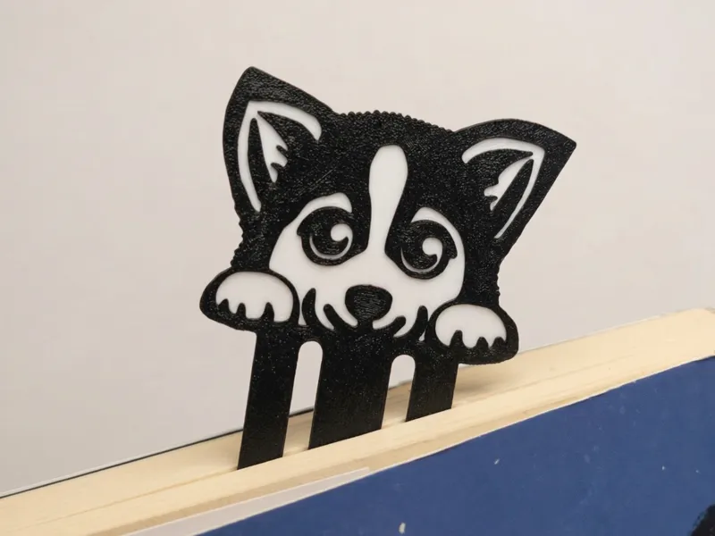 Cute Husky Dog Bookmark