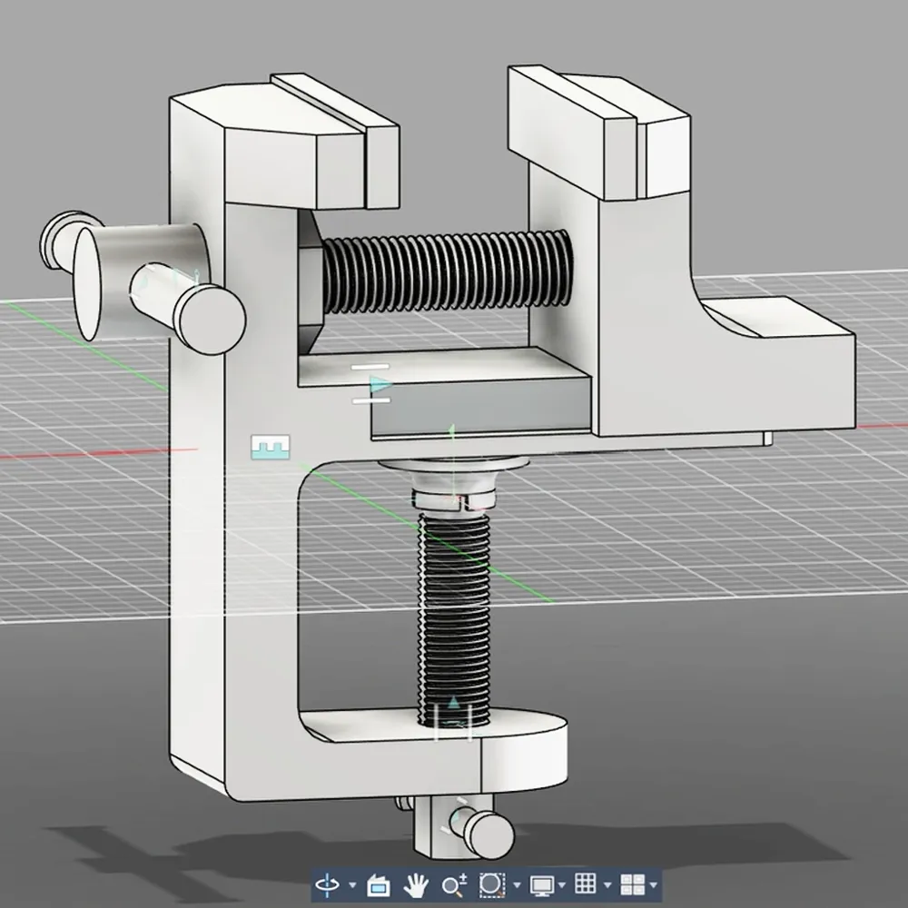 Bench Vise | Table Clamp - Free 3D Print Model - MakerWorld