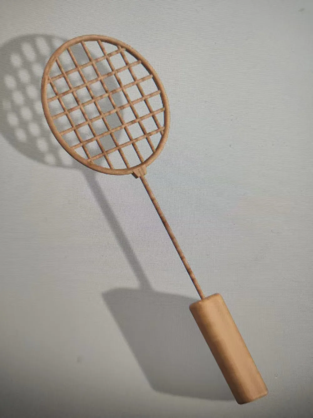 Paper Make Mini Racket Badminton Racket Set (mini printable) - Free 3D Print Model - MakerWorld