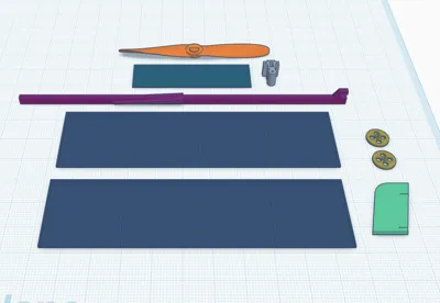 elastic band powered plane