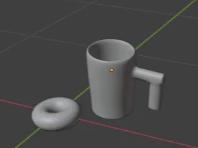 cup o coffee and a bagel