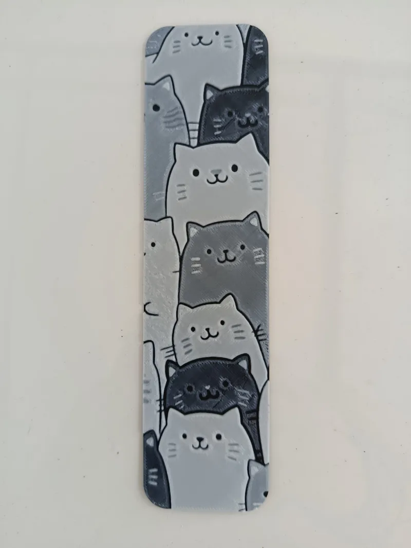 Cat bookmark Hueforge
