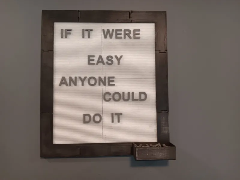 Interchangeable Modular Letter Sign