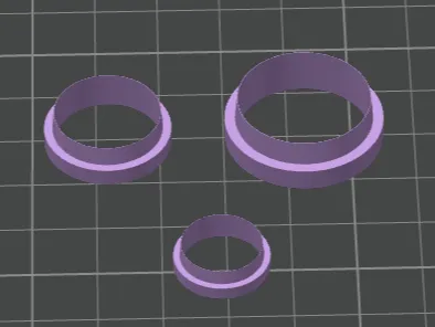 Polymerclay Cutter Kreise 15mm-30mm STL